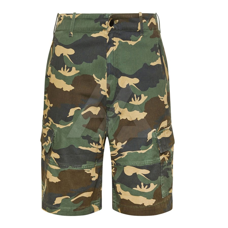 Green Camo Cargo Shorts