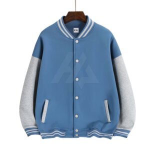 Haze Blue Varsity Jacket