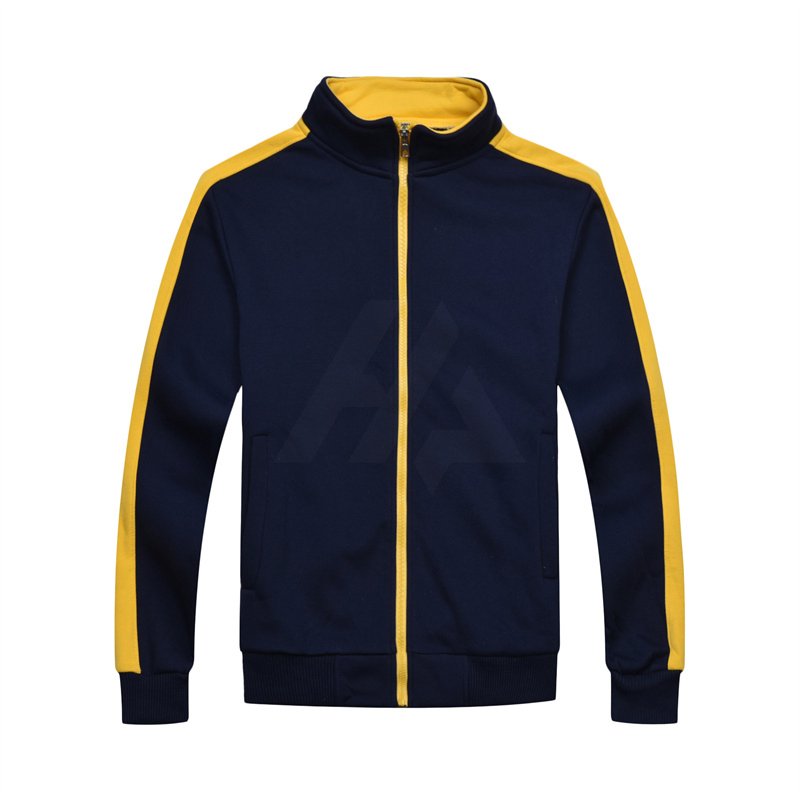 Navy Blue Zipper Jacket